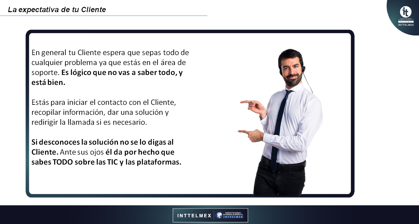 Expectativa del Cliente